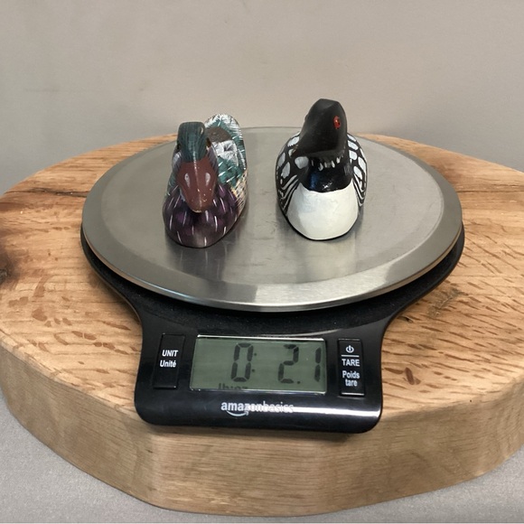 🟢 Vintage - Mallard Duck Decoy & Loon Duck Decoy - Solid Wood Crafted - Unique - Picture 14 of 15